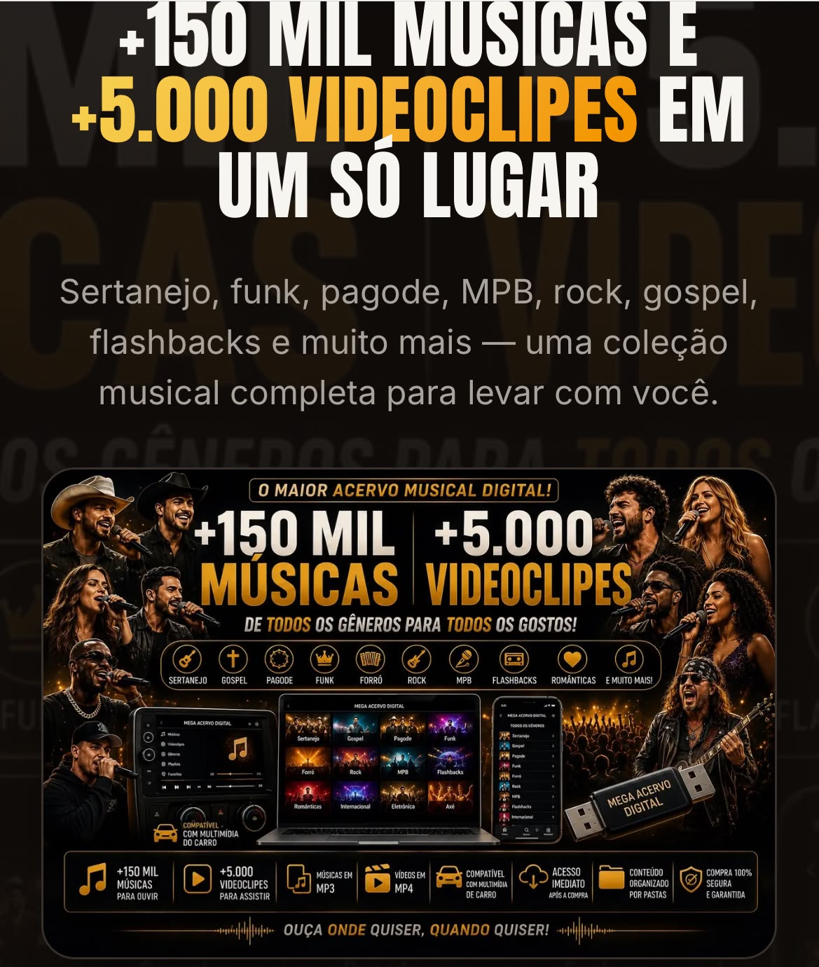 Promoção +150 mil músicas e +5.000 videoclipes